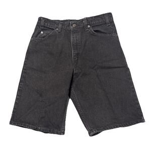 Levi’s 550 Orange Tab Jorts Size 32 Fits 30 Black Relaxed Fit 90s Vintage